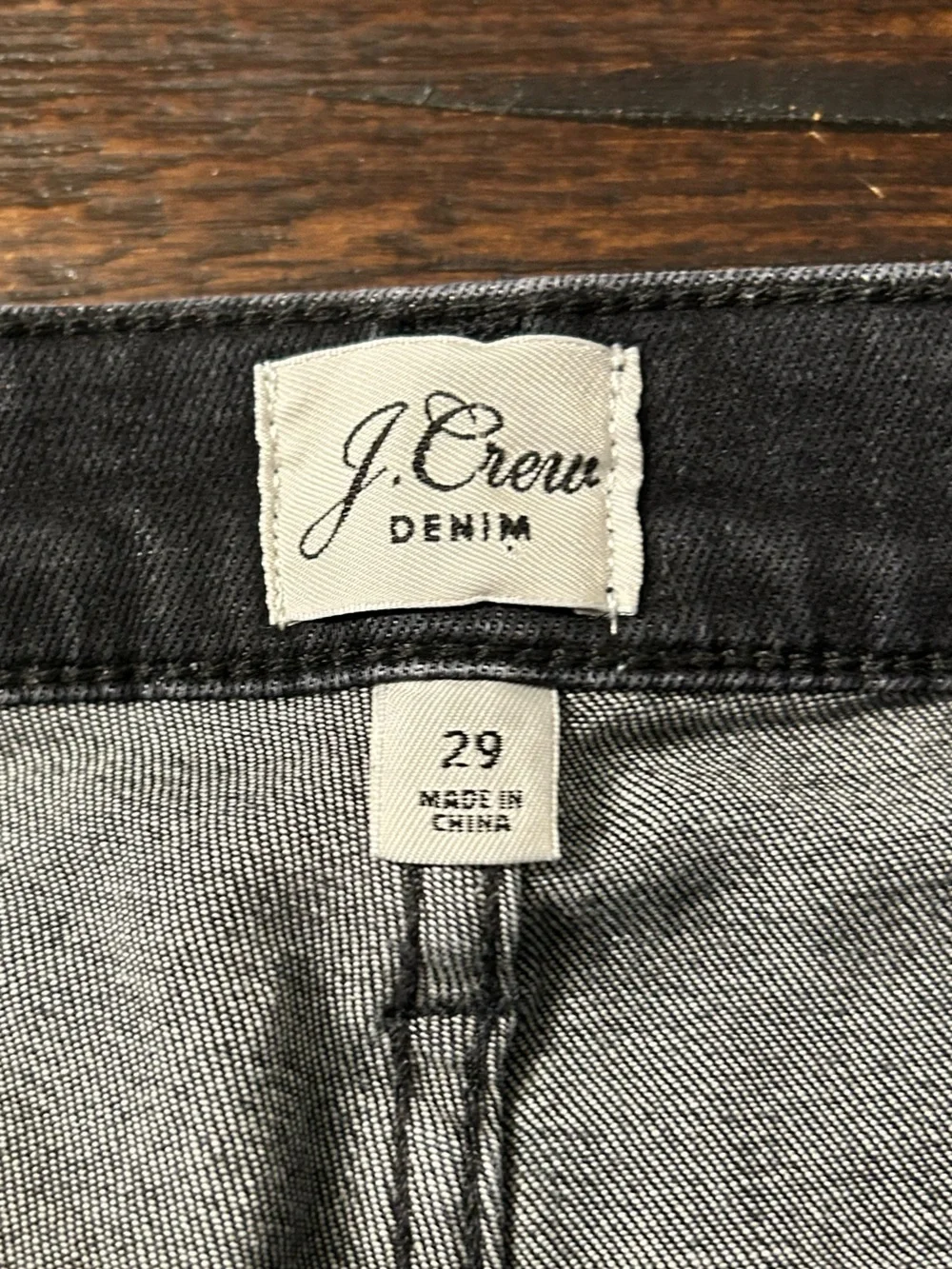 J. Crew Black Billie Demi Boot Crop Denim Jeans
